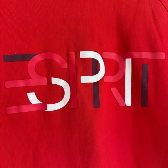 Vintage ESPIRIT Organic red logo sweatshirt - Picture 3 of 5